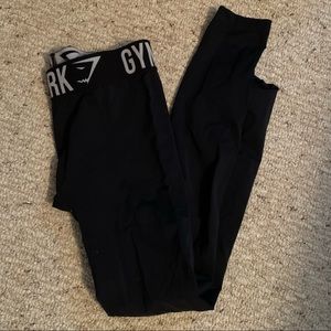 Gymshark Black and White Full Length Leggings